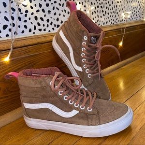 High top suede winter Vans shoes